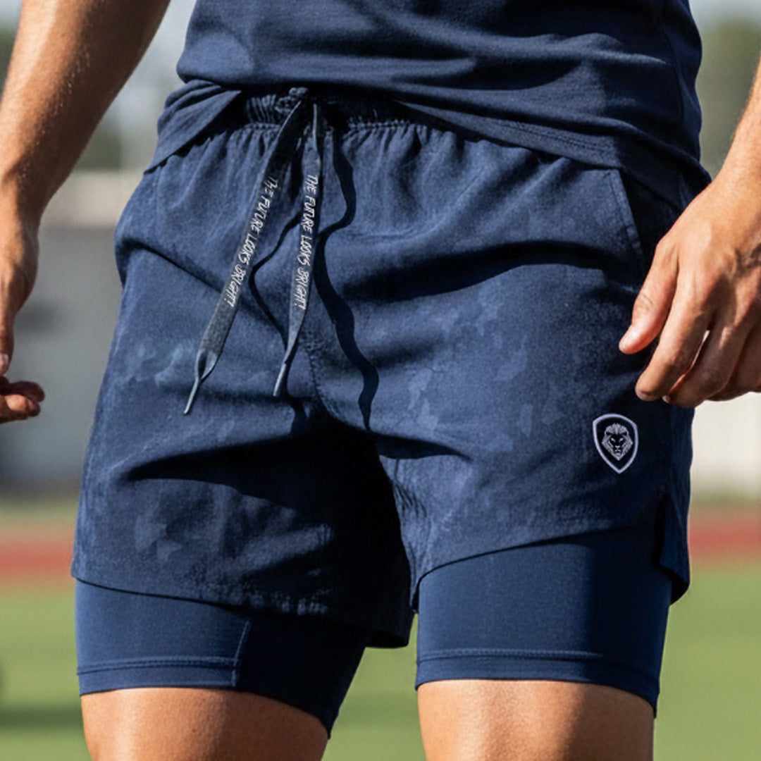 Men's Valuetainment Navy Premium Performance Compression Shorts