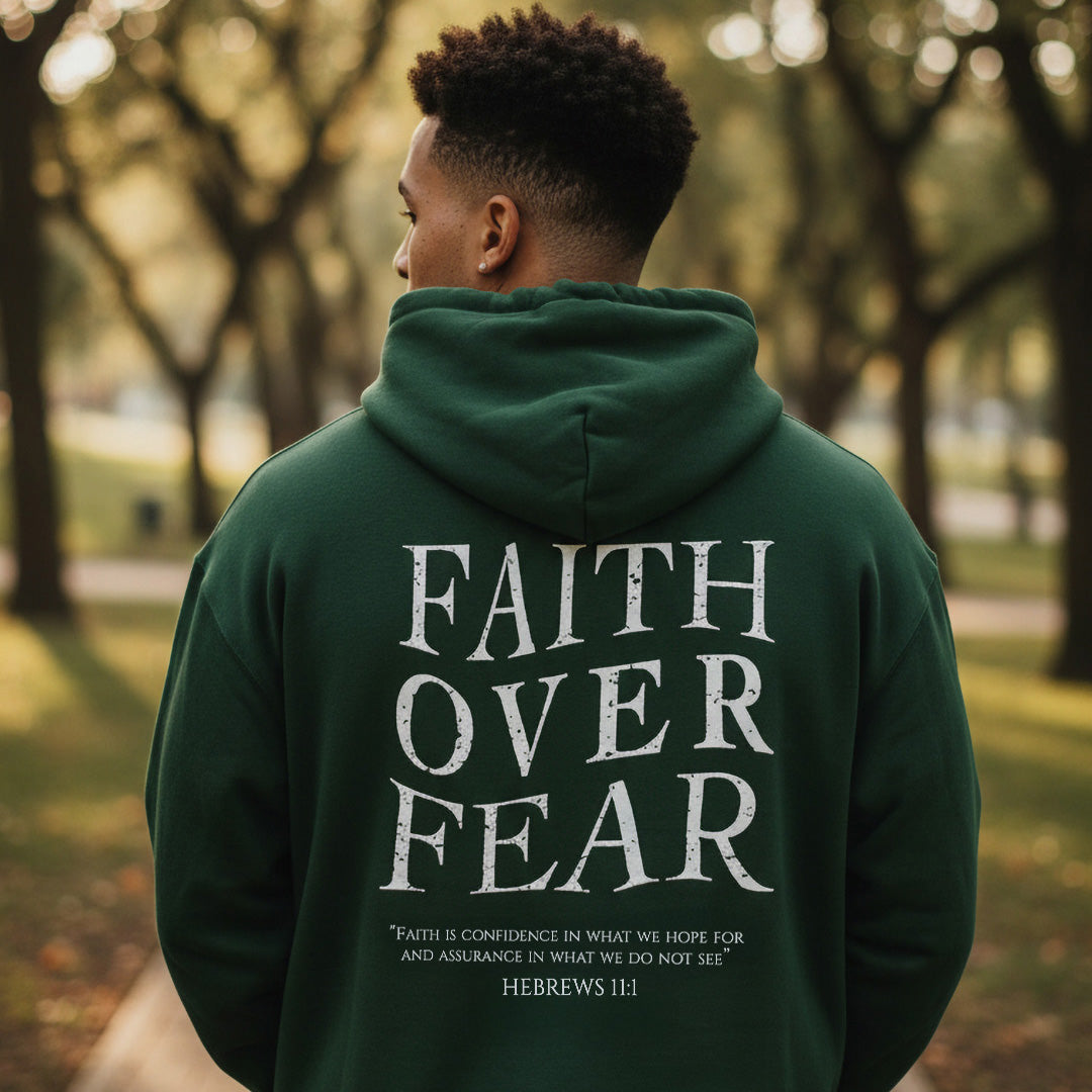 Faith Over Fear Lionshield Hoodies