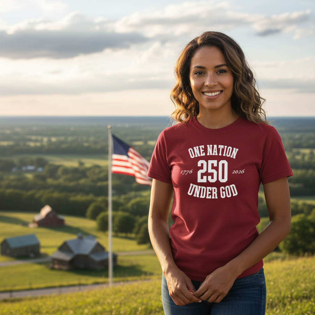 Women's One Nation Under God 250 Short Sleeve T-Shirt