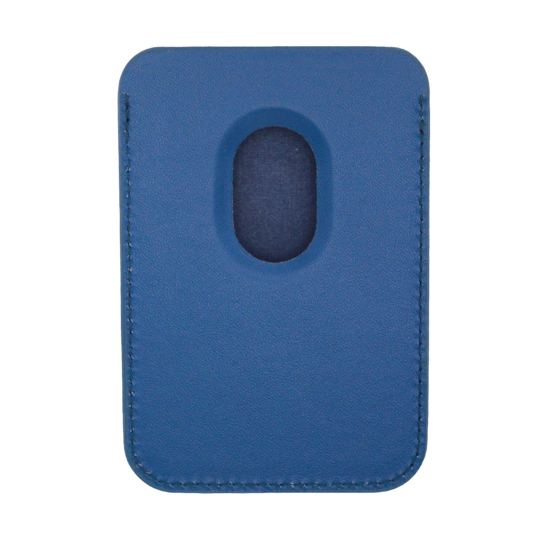 Future Looks Bright Blue Leather RFID Credit Card Holder