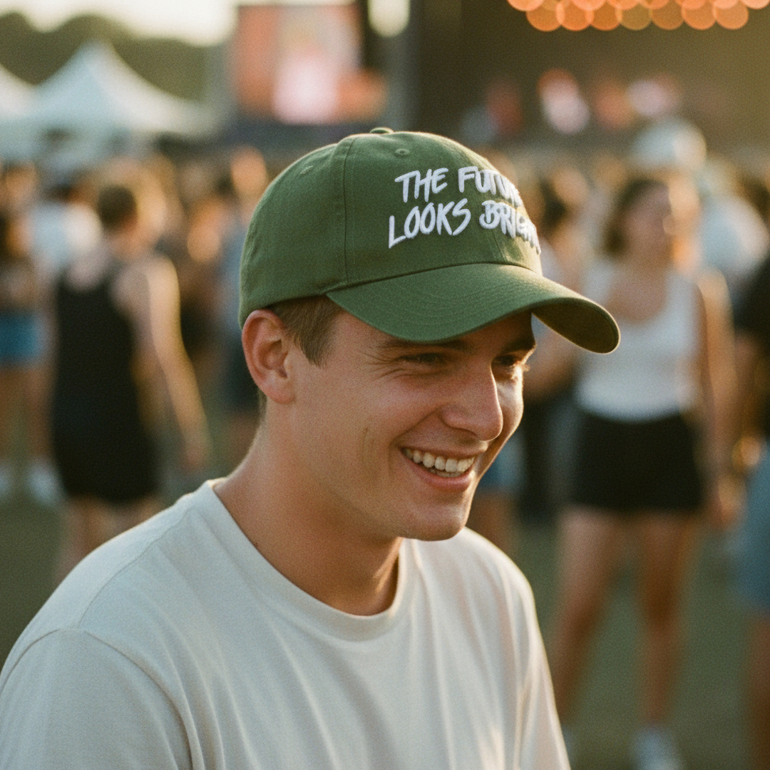Future Looks Bright Army Green Snapback Hat