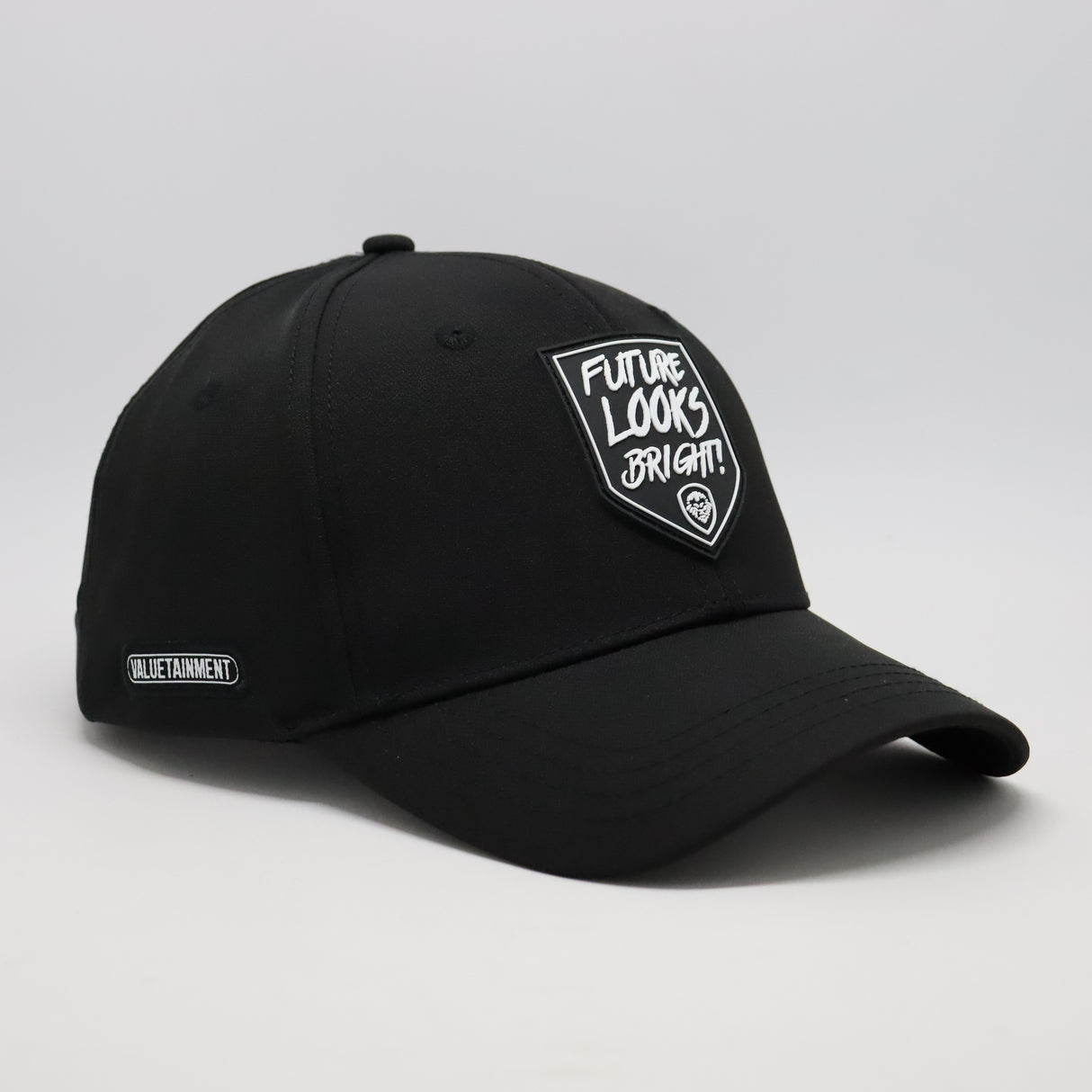 Future Looks Bright Shield Rubber Patch Diamond Black Snapback Hat