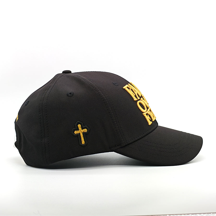 Faith Over Fear Hebrews 11:1 Black and Gold Snapback