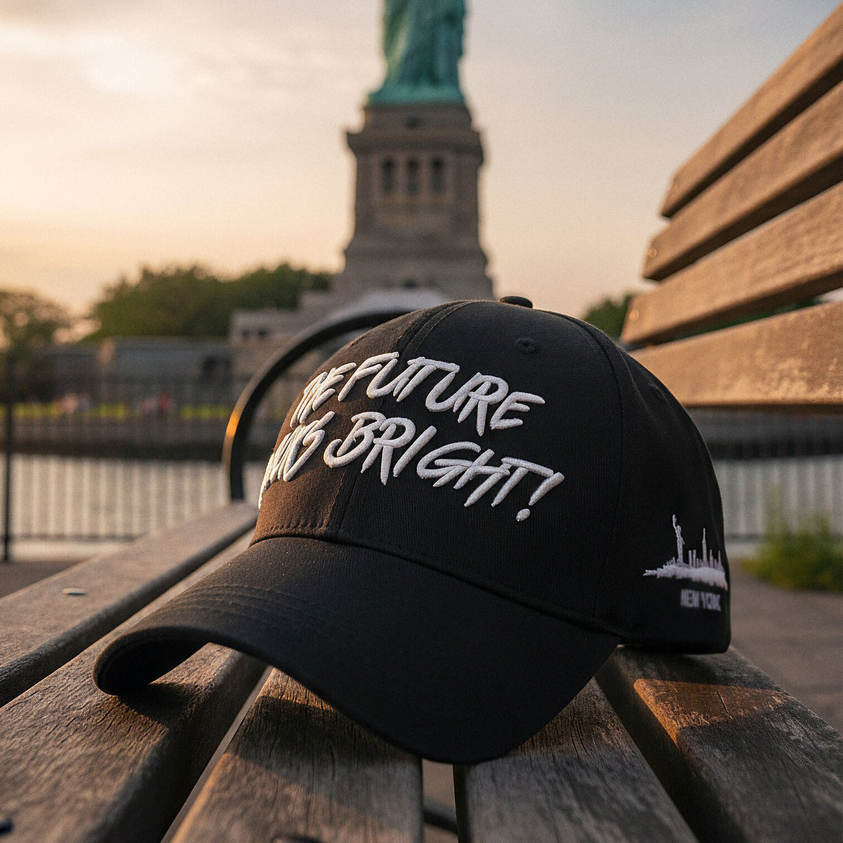 New York State Future Looks Bright Black Snapback Hat