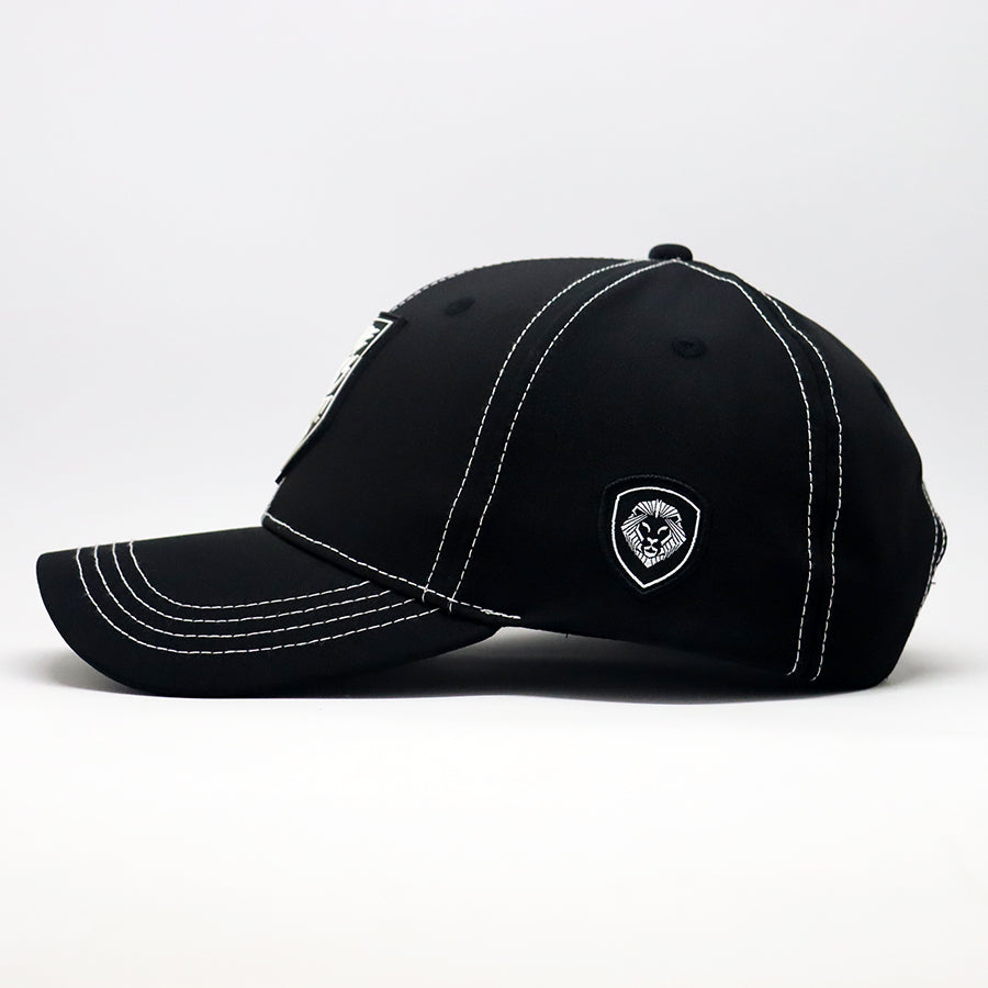 Future Looks Bright Shield Contrast Stitch Black Snapback Hat