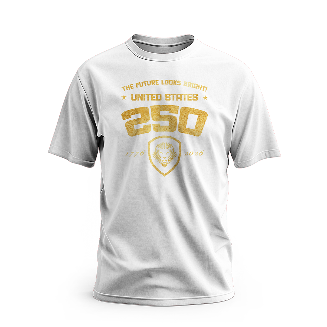 Future Looks Bright USA 250 Gold Short Sleeve T-Shirt