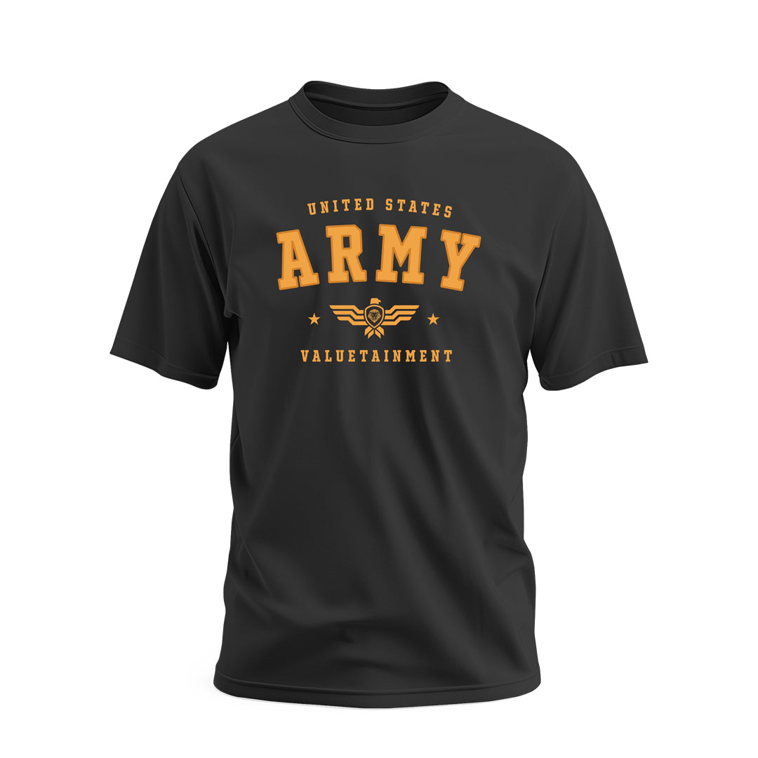 Future Looks Bright US Army Black Short Sleeve T-Shirt