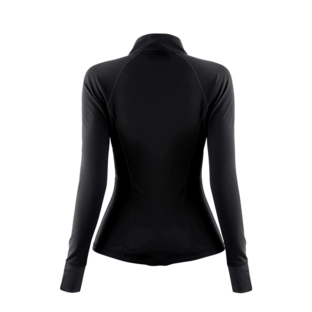 Women's Valuetainment VT Logo Black Performance Full Zip Up Jacket