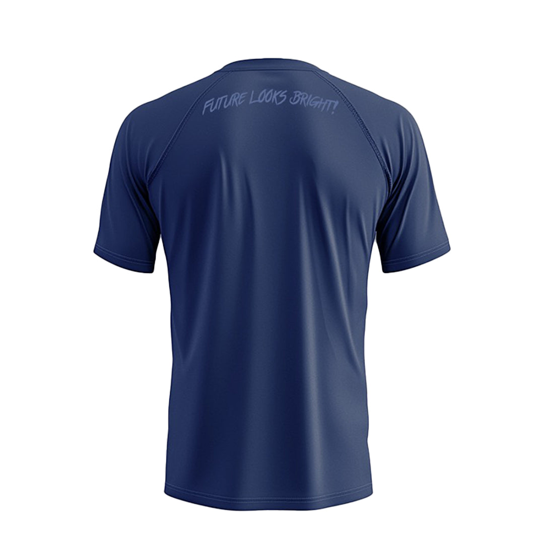 Future Looks Bright Navy Performance Short Sleeve T-Shirt