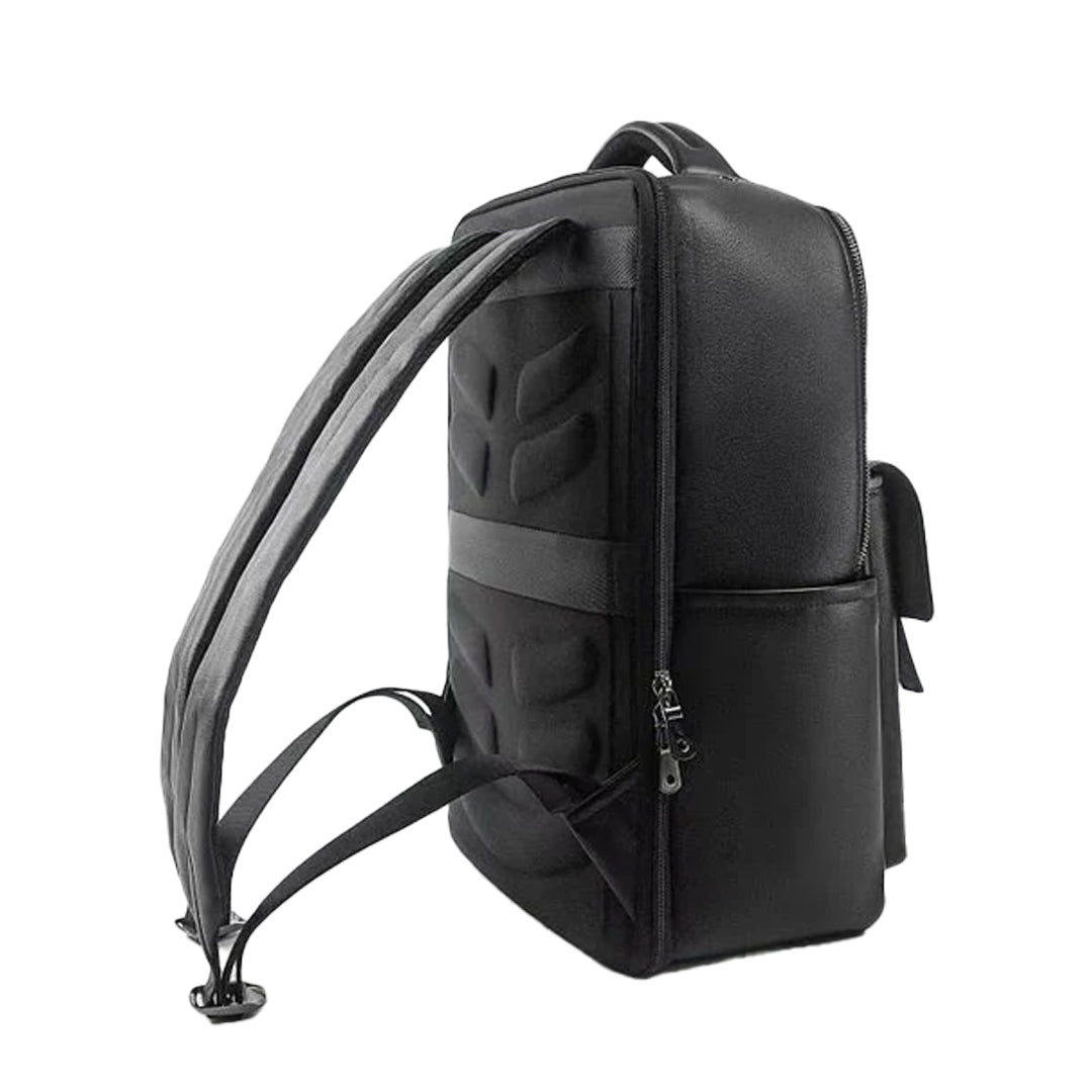 Valuetainment Embossed Lion Shield Premium Leather Backpack