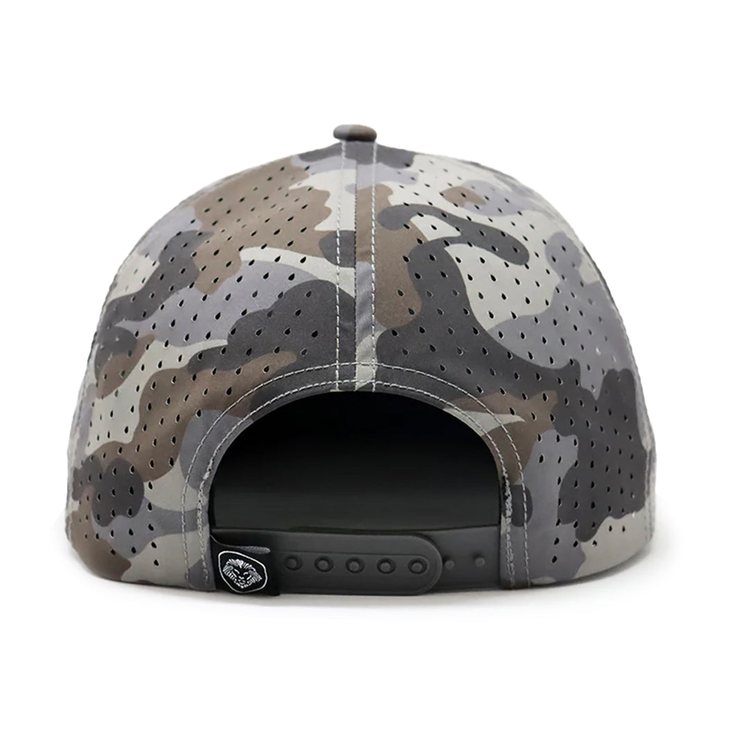 Future Looks Bright Light Brown Camo Flat Bill Waterproof perforated Snapback Hat