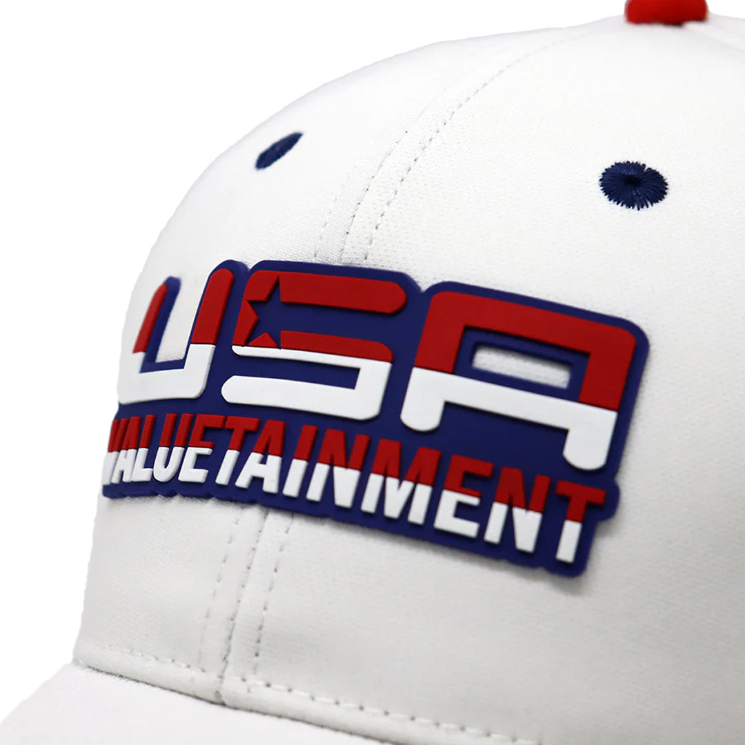 Future Looks Bright USA Valuetainment Rubber Patch White Snapback Hat