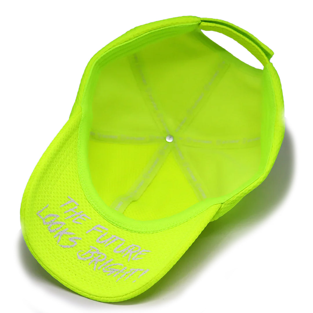 VT Shield Future Looks Bright Neon Yellow Velcro Performance Hat