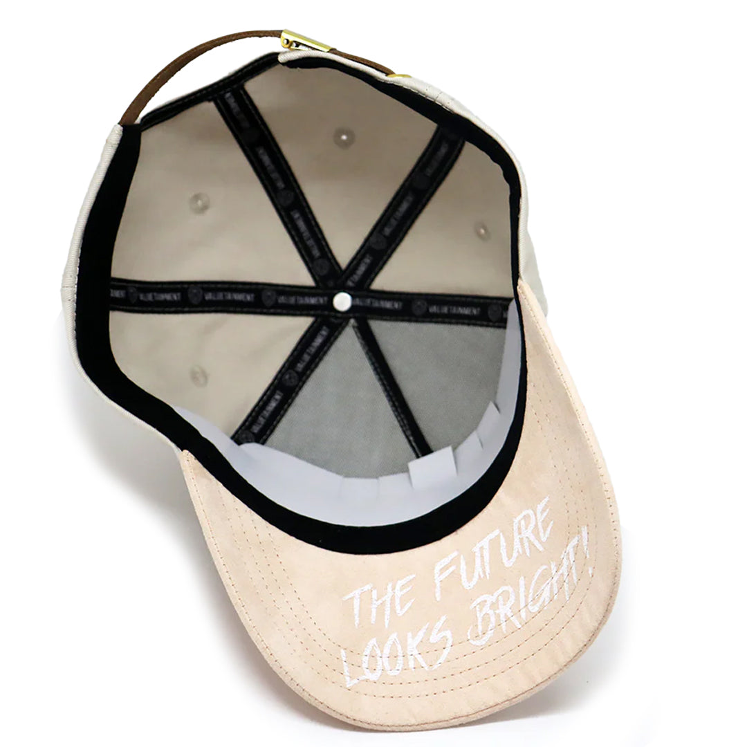 VT Shield Future Looks Bright Peached Suede Brim with leather strap Hat