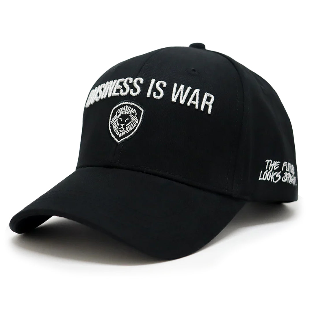 Business is War Silver and Black Snapback Hat