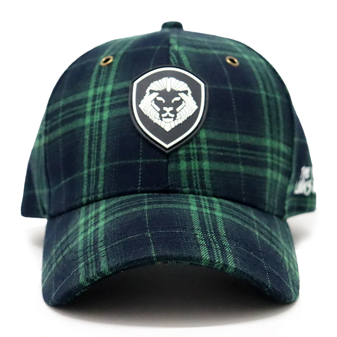 VT Shield logo Green Tartan Plaid Future Looks Bright Snapback Hat