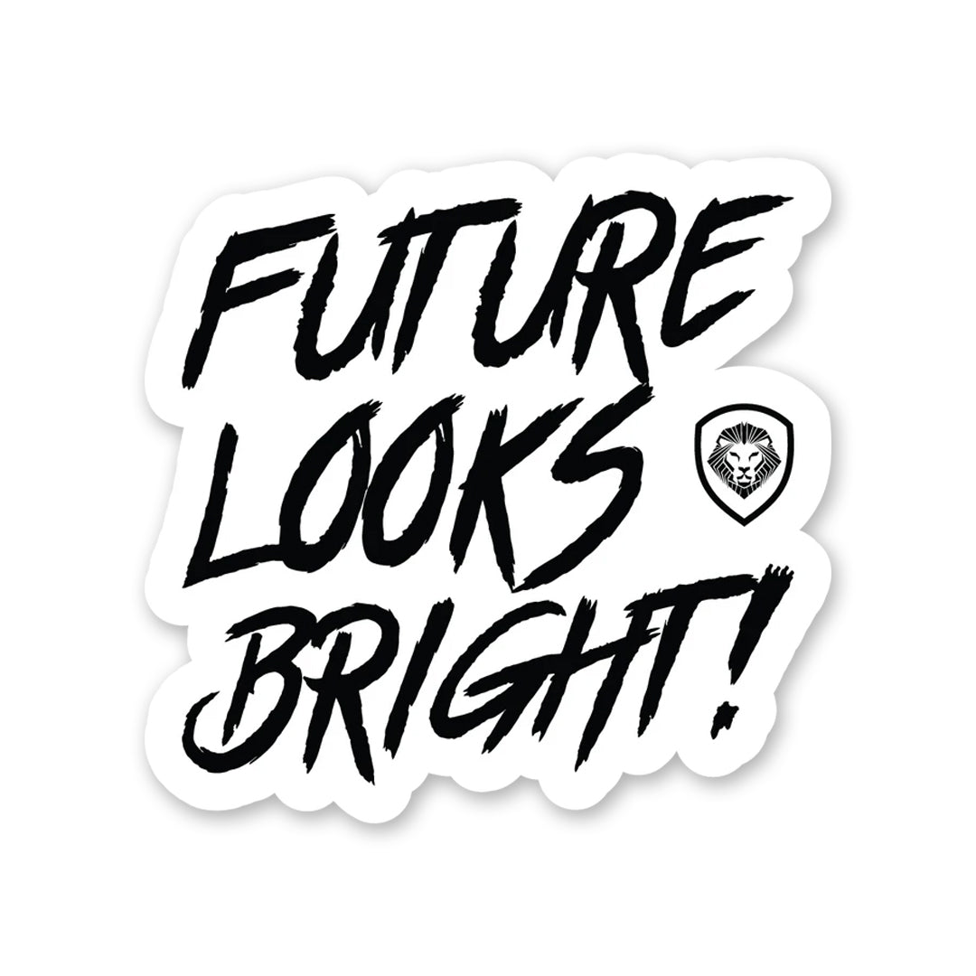 Future Looks Bright White Magnet 3"x3"