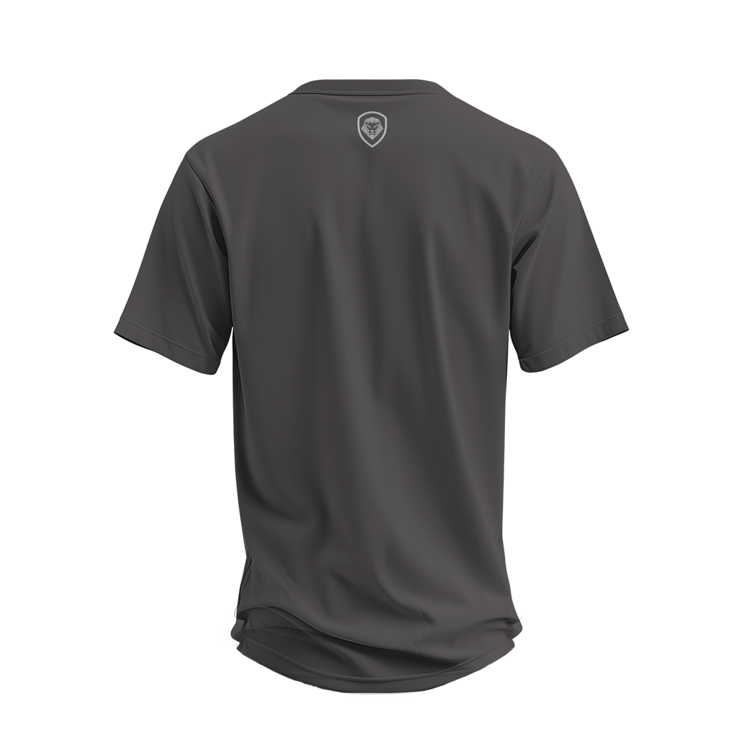 Future Looks Bright Premium Curved Hem Grey and White Short Sleeve T-Shirt