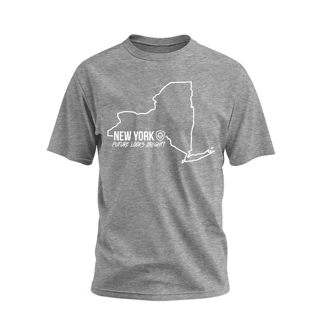 Future Looks Bright New York State Short Sleeve T-Shirt