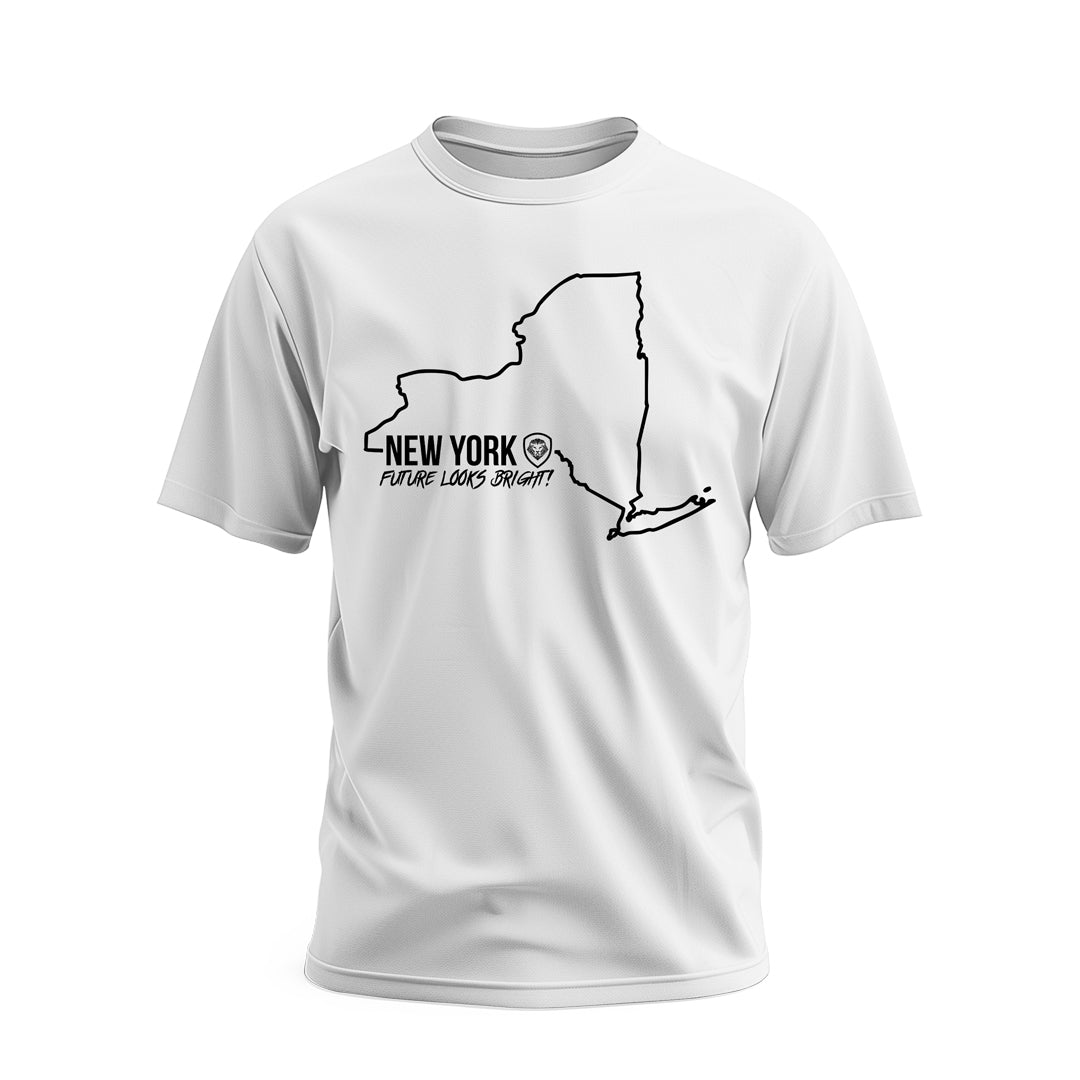 Future Looks Bright New York State Short Sleeve T-Shirt