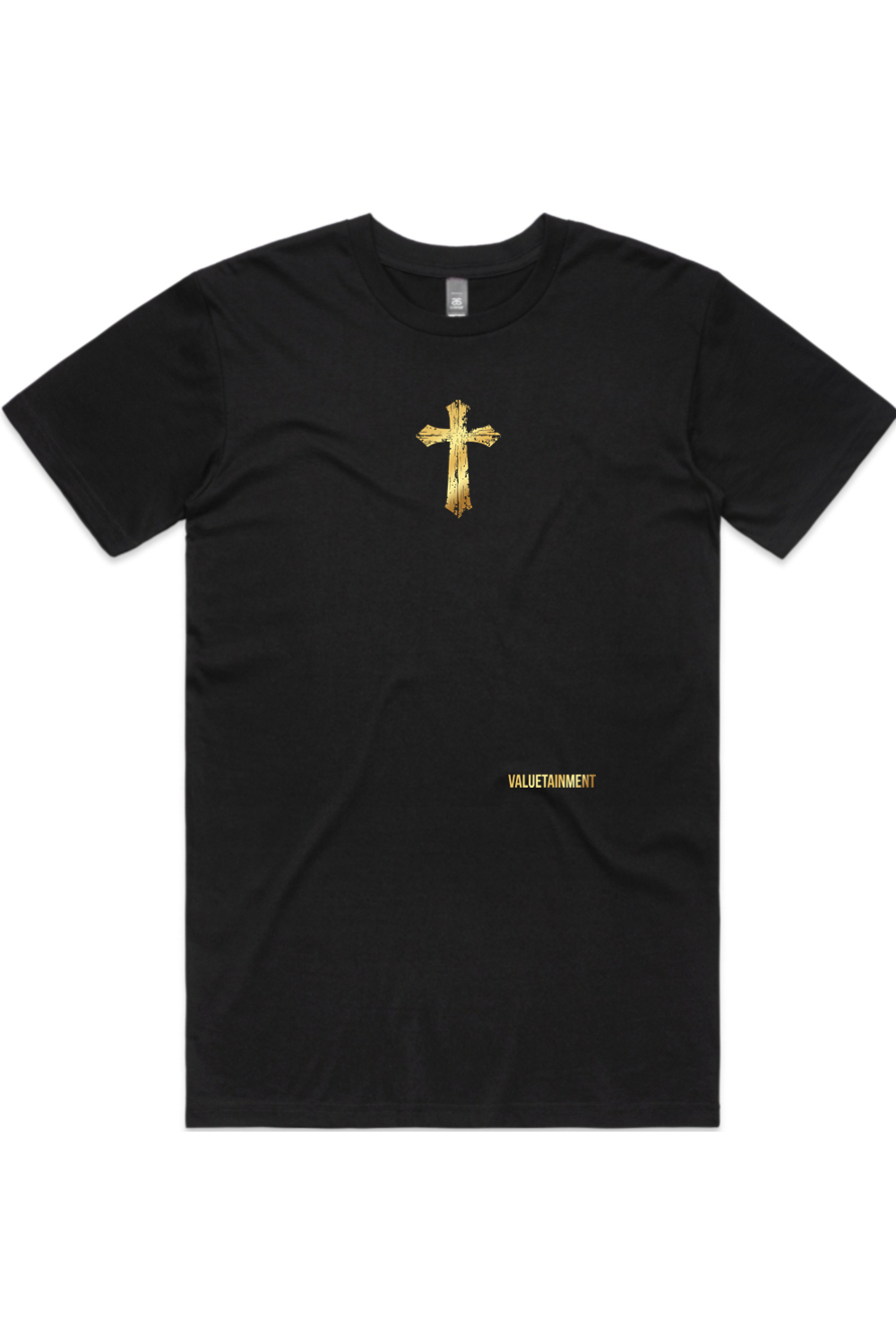Faith over Fear Black and Gold Short Sleeve T-Shirt