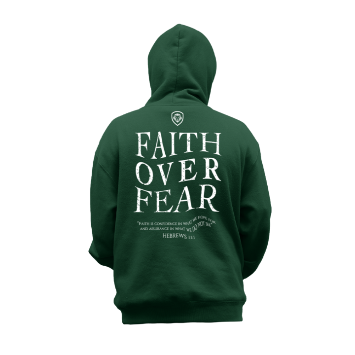 Faith Over Fear Lionshield Hoodies