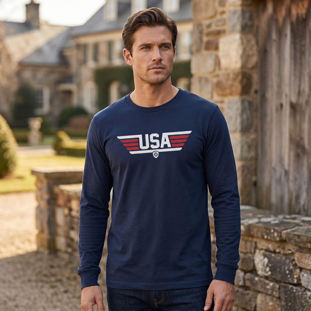 VT USA Stripe Long Tee