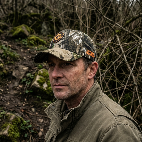 Lion Shield Back Woods print Snapback hat