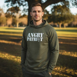 Angry Patriot Army Green Long Sleeve Lightweight Performance Hoodie