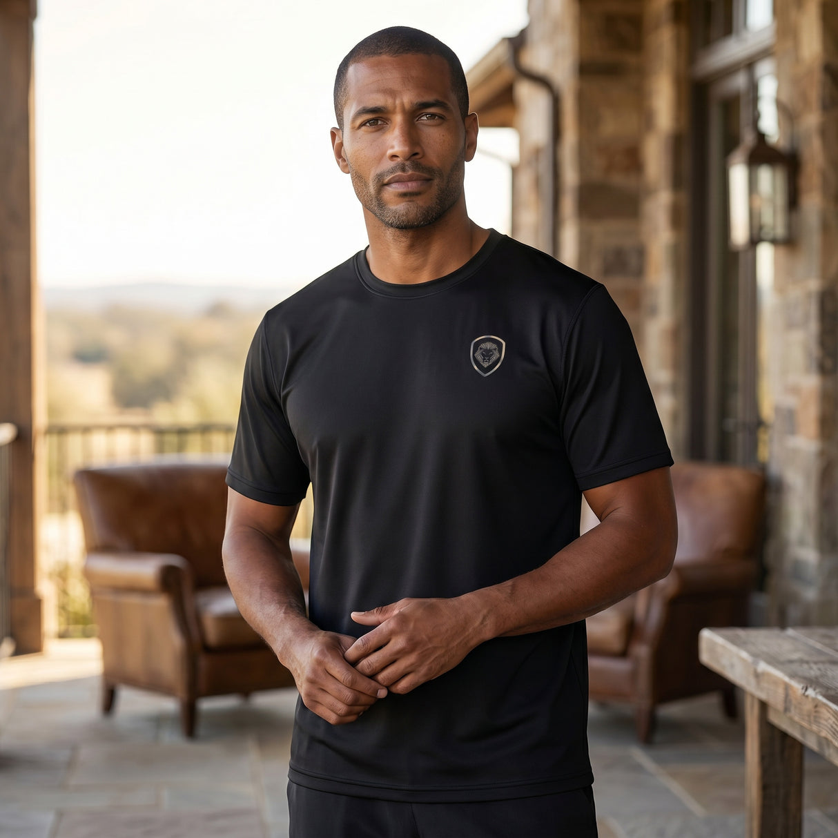 FLB Americana Black Short Sleeve T-Shirt