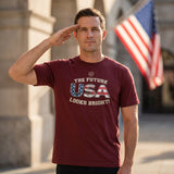FLB USA Legacy Burgundy Short Sleeve T-Shirt