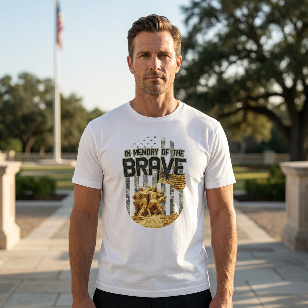 FLB In Memory of the Brave White Short Sleeve T-Shirt