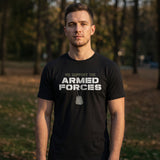 Black Armed Forces Short Sleeve T-Shirt