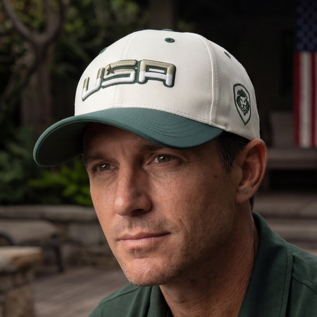 Future Looks Bright USA Soft Sage Dual Tone Snapback Hat