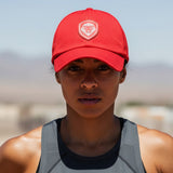 VT Shield Future Looks Bright Red Velcro Performance Perforated Hat