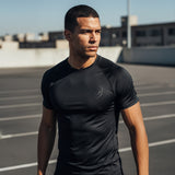 Future Looks Bright Black on Black Performance Short Sleeve T-Shirt