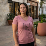 Women's Future Looks Bright Blush VT Mama Short Sleeve T-Shirt