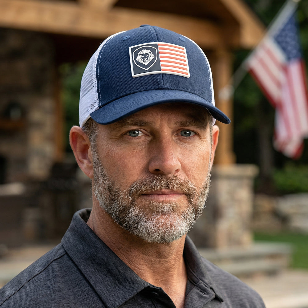 VT USA Flag Trucker Hat