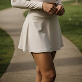 Women's Future Looks Bright Solid Coconut Cream Performance Skort