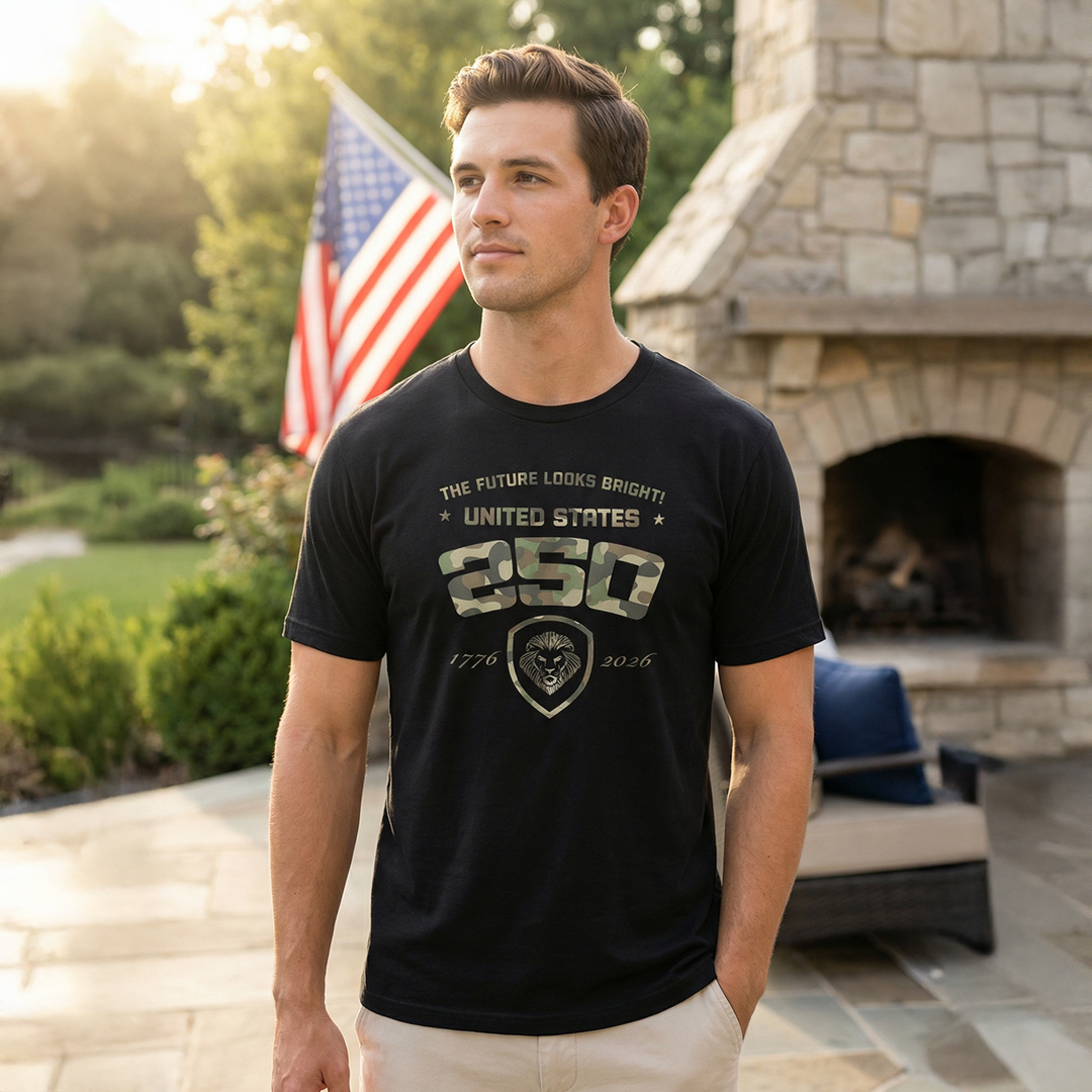 Future Looks Bright USA 250 Camo Short Sleeve T-Shirt