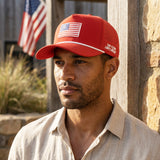 VT Flag Patch Red Future Looks Bright Performance Snapback Hat