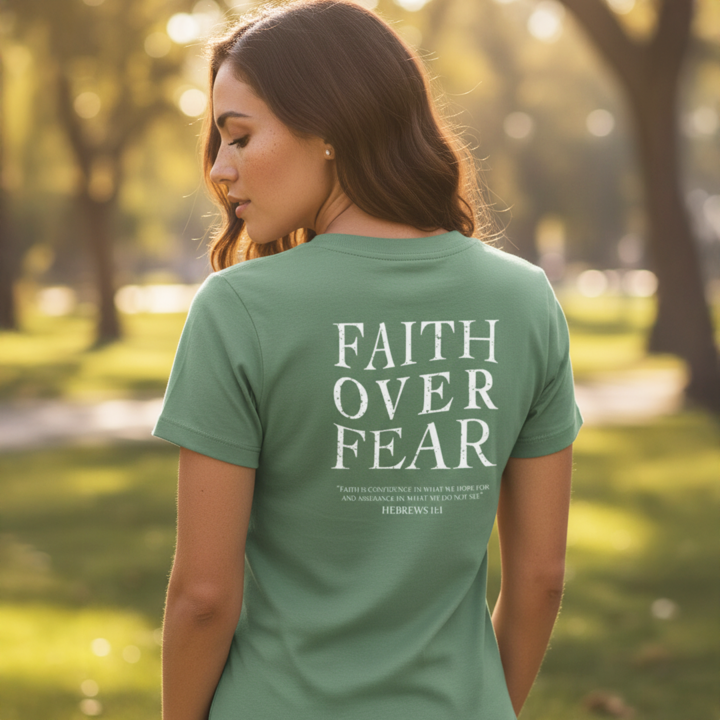Women's Faith Over Fear Short Sleeves T-Shirt