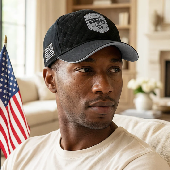 Future Looks Bright United States 250 Black & Silver Snapback Hat — Non-Numbered