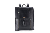 Women's Future Looks Bright Black Leather Premium Backpack