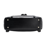 Women's Future Looks Bright Black Leather Premium Backpack