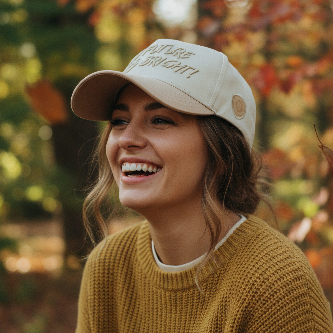 Future Looks Bright Beige Snapback hat