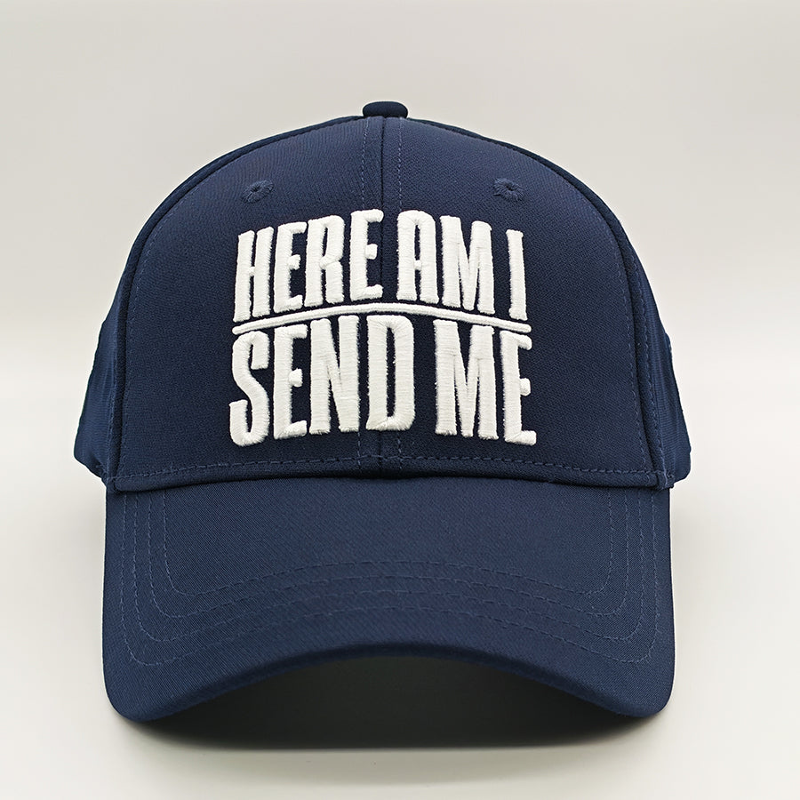 Here Am I Send Me Isaiah 6:8 Navy Snapback Hat