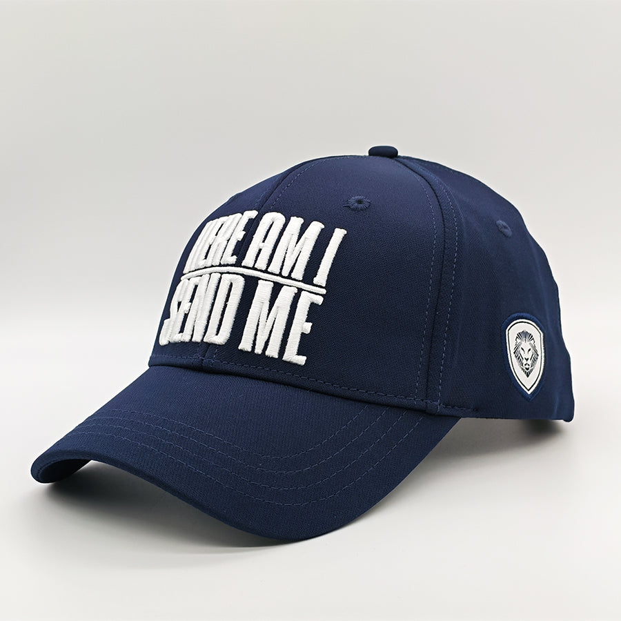 Here Am I Send Me Isaiah 6:8 Navy Snapback Hat