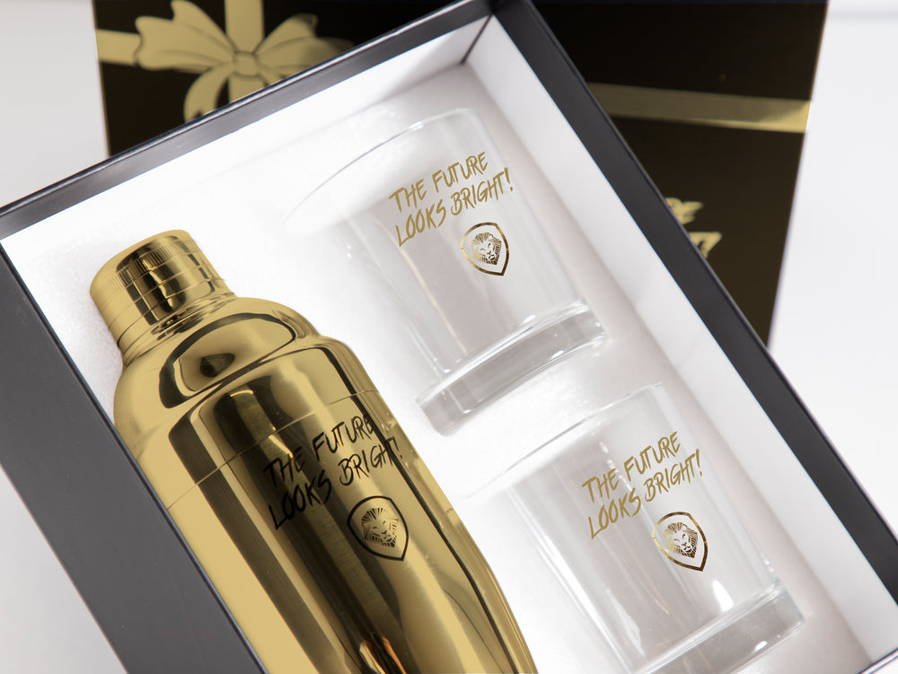 Future Looks Bright Gold Cocktail Gift Set