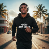 Men's Future Looks Bright White Lion Shield Premium Pullover Hoodie